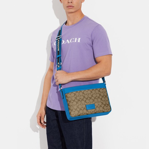 NWT Coach Outlet District Crossbody In Colorblock Signature Canvas - Picture 5 of 5